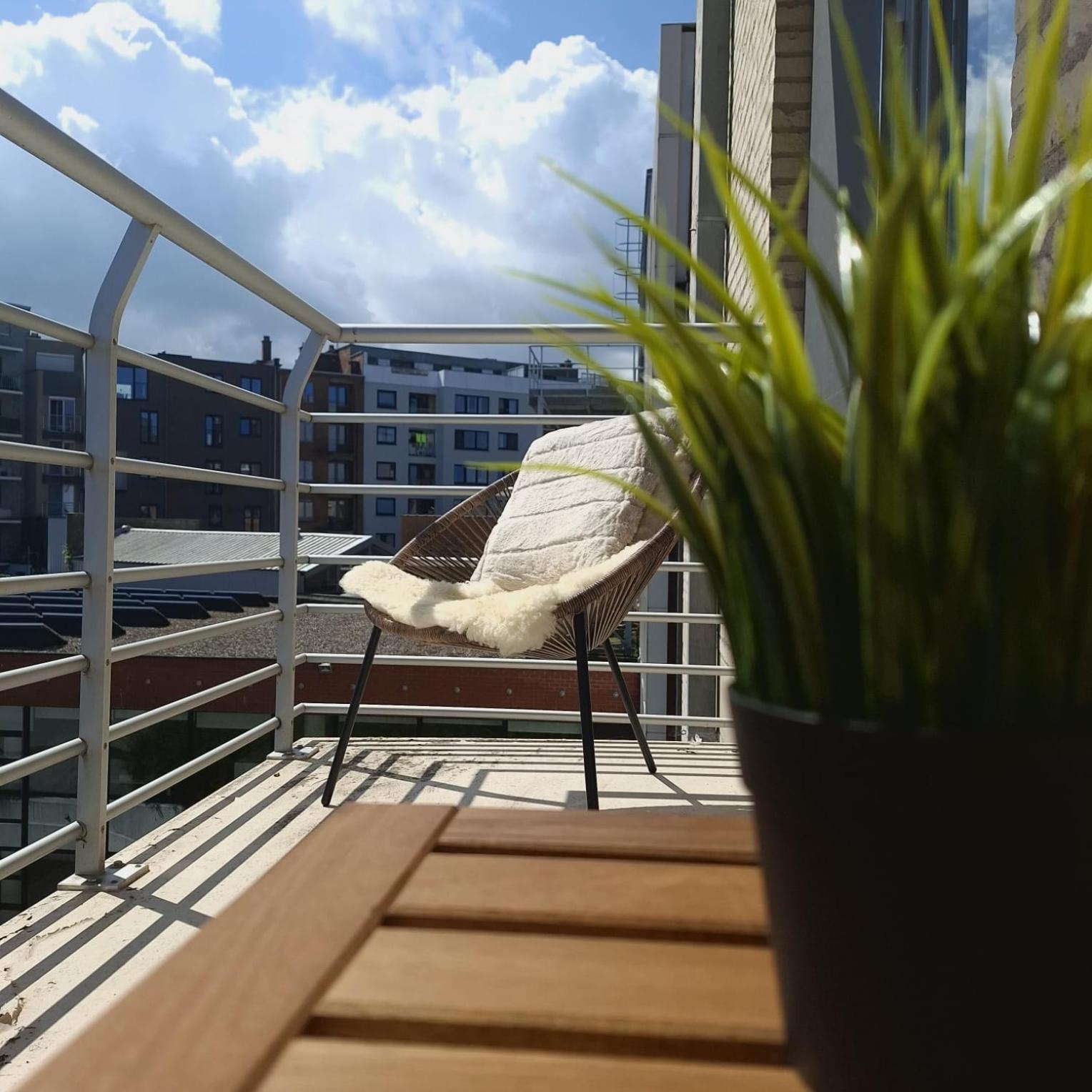 Luxueus, Ruim Appartement Op 350M Van Het Strand Ostende Kültér fotó